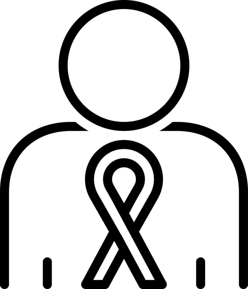 line icon for cancer vector