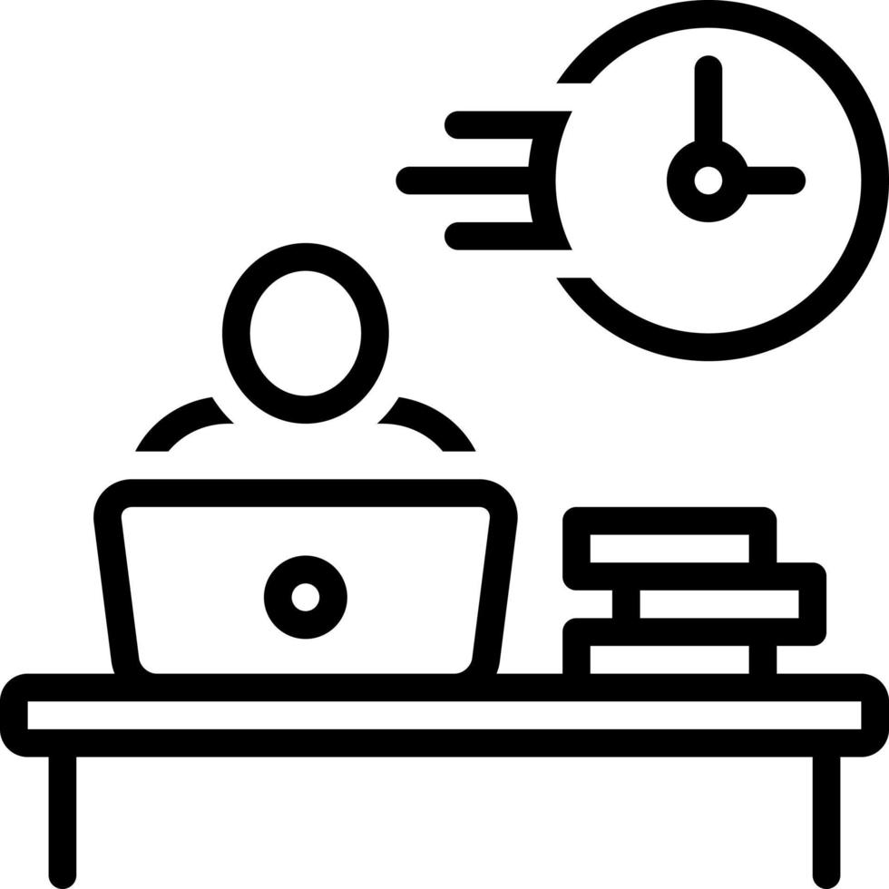 line icon for immediate vector