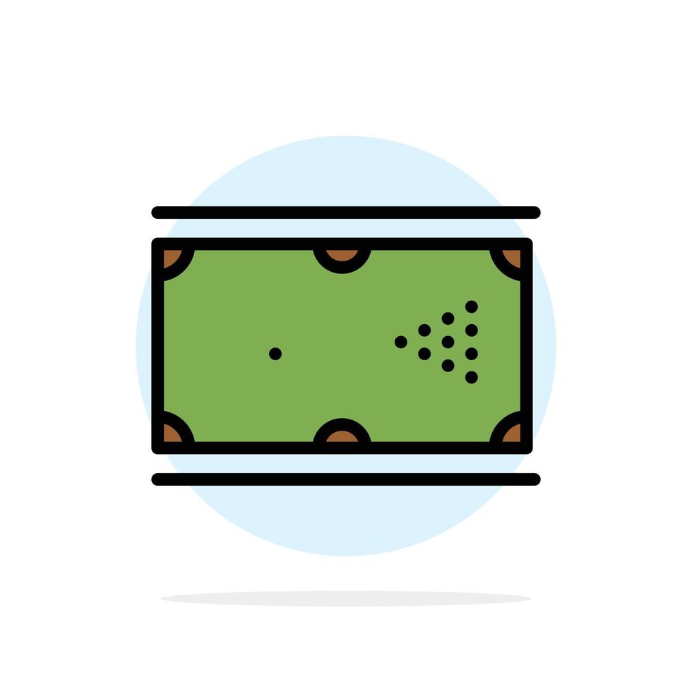 Billiards Cue Game Pocket Pool Abstract Circle Background Flat color Icon vector
