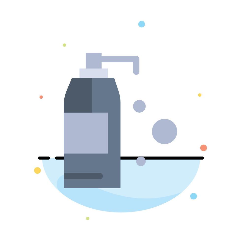 Cleaning Detergent Product Abstract Flat Color Icon Template vector