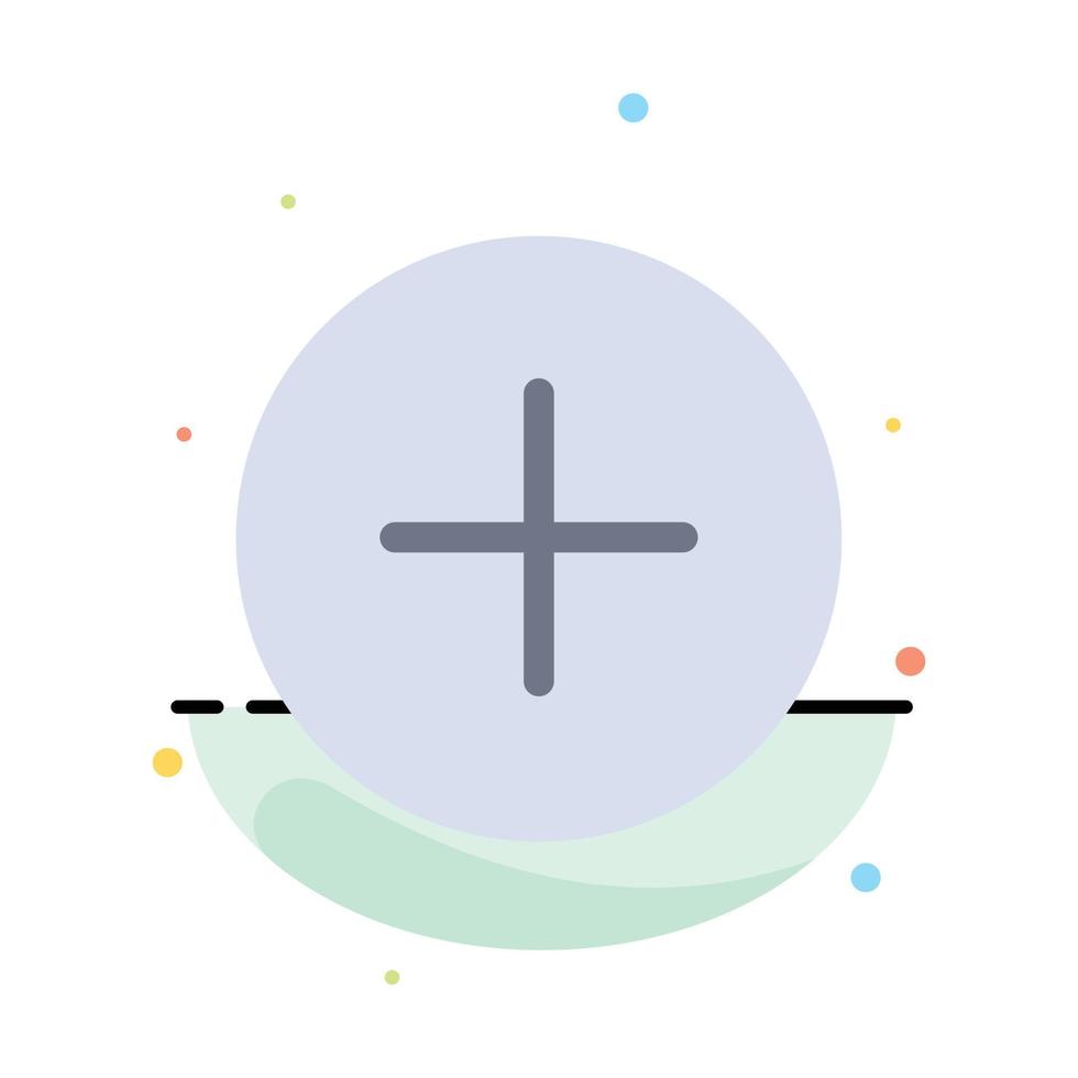 Twitter Add Contact Abstract Flat Color Icon Template vector