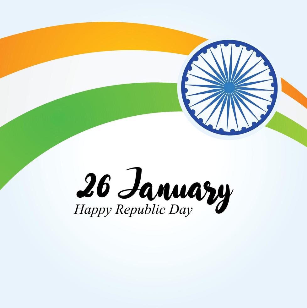 India Republic Day 26 January Indian Background vector