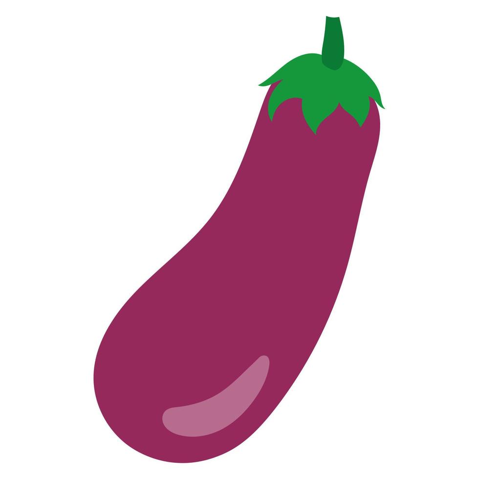 Eggplant doodle icon vector