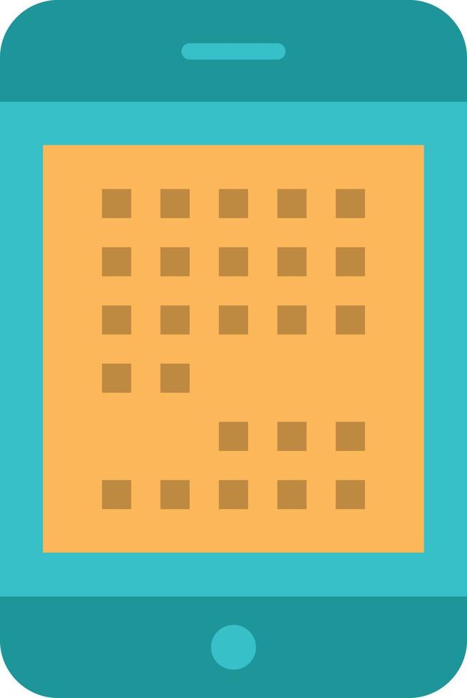 Phone Computer Device Digital Ipad Mobile  Flat Color Icon Vector icon banner Template