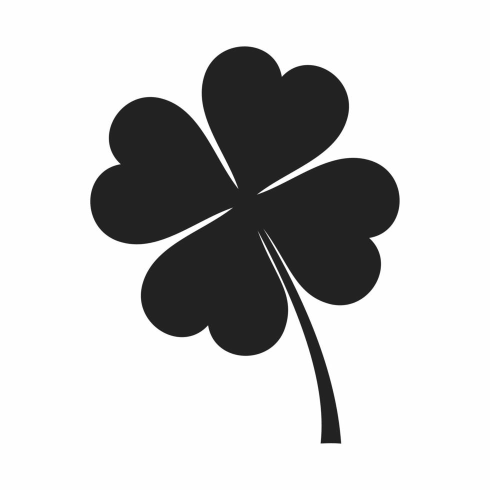 clover leaf flat icon vector