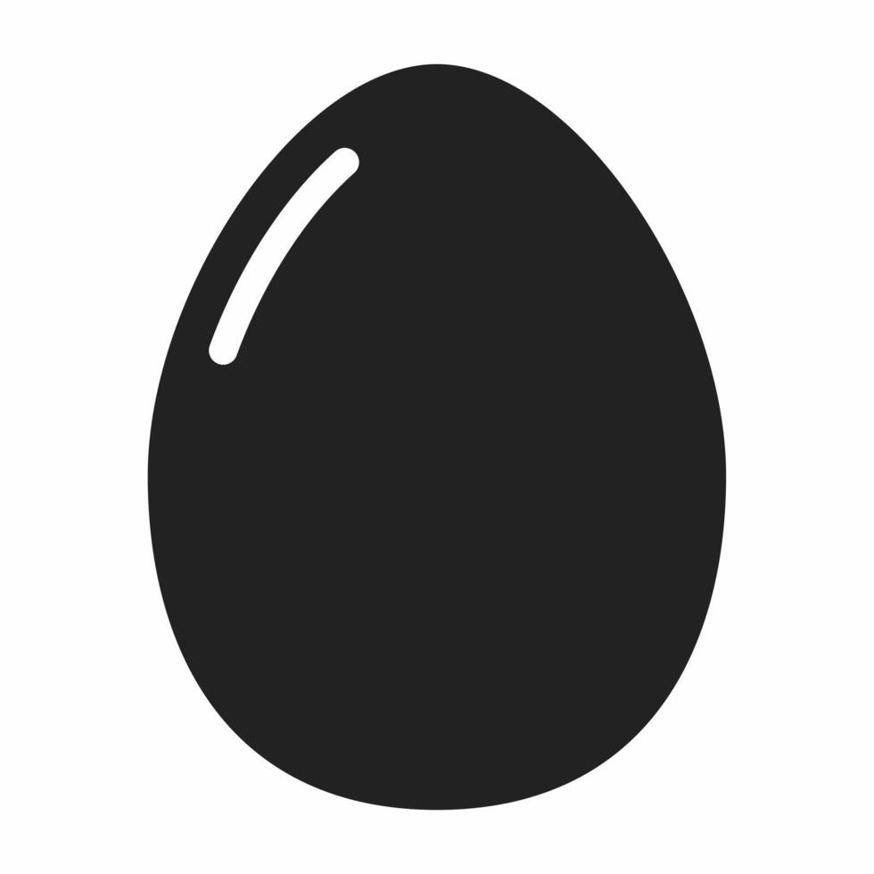 egg flat icon vector