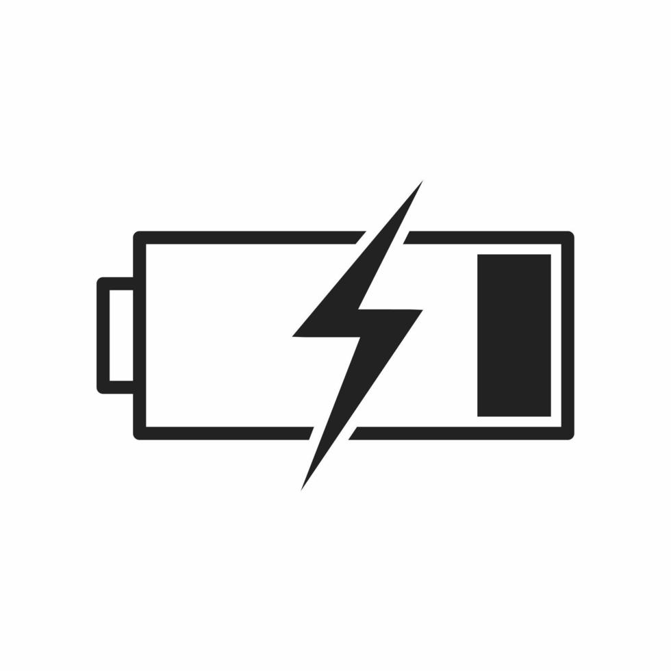 battery charging icon vector