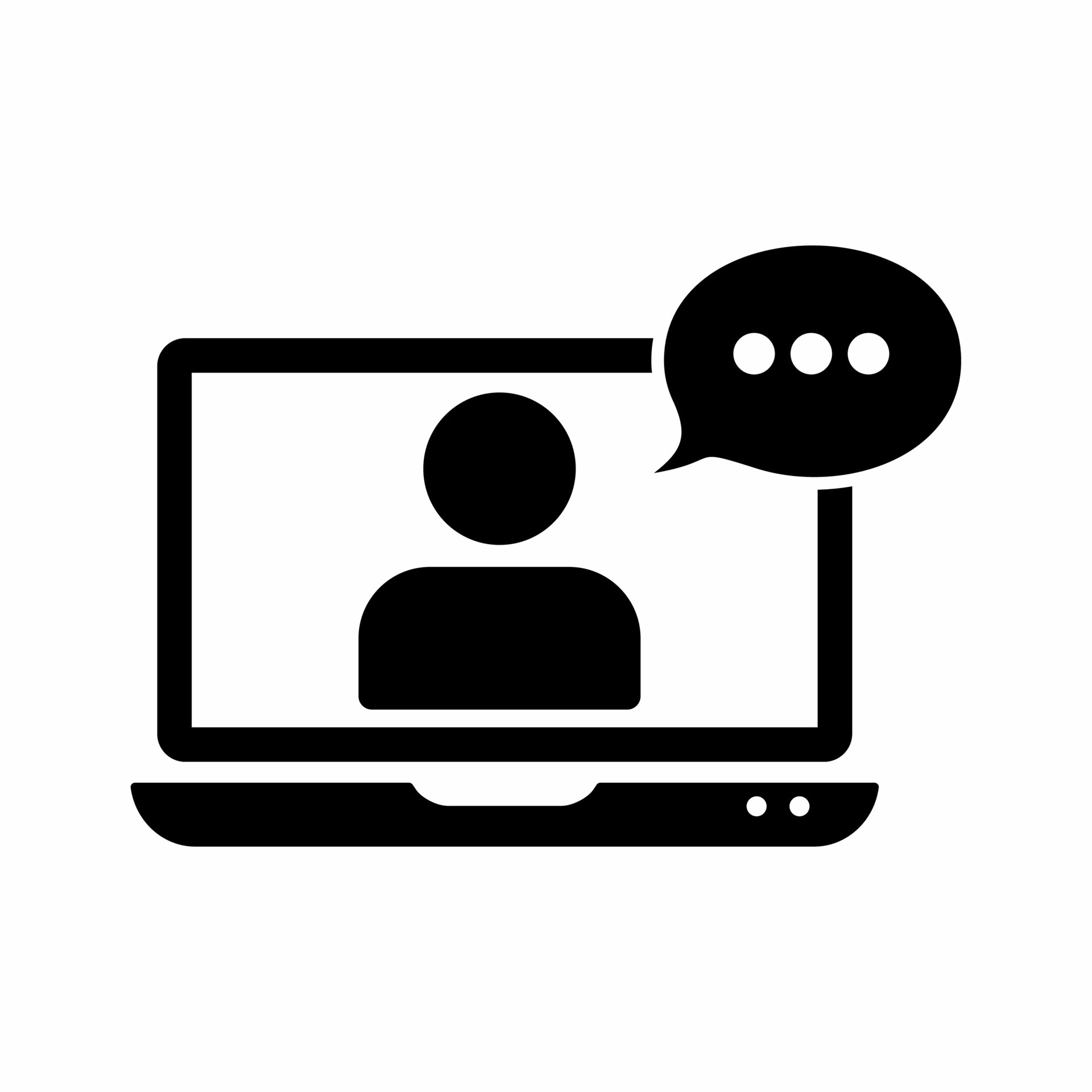 online training flat icon 13122699 Vector Art at Vecteezy