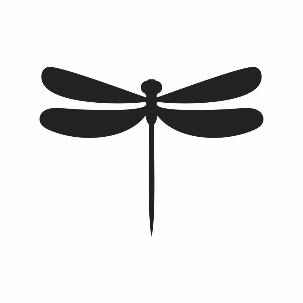 dragonfly flat icon vector