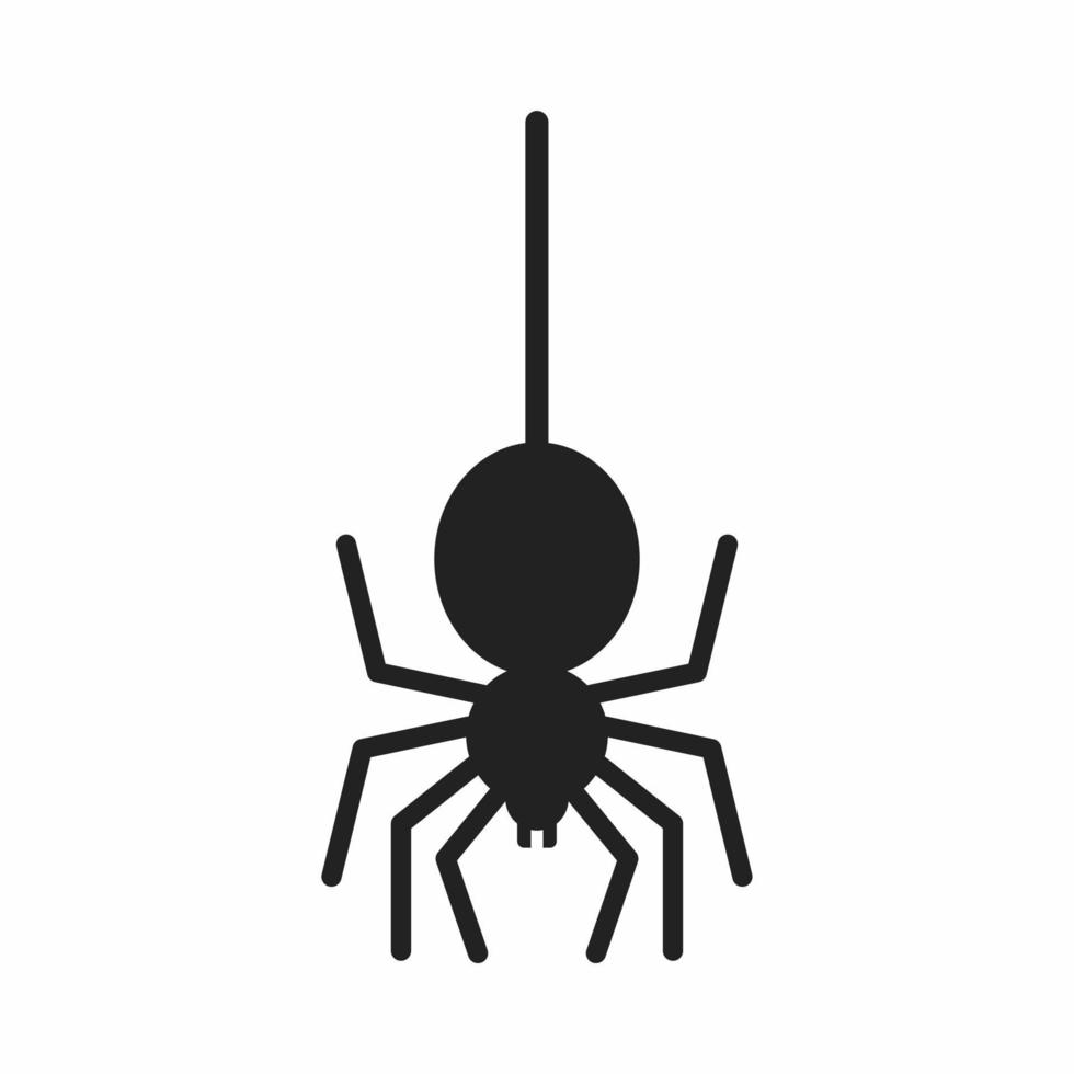 spider flat icon vector