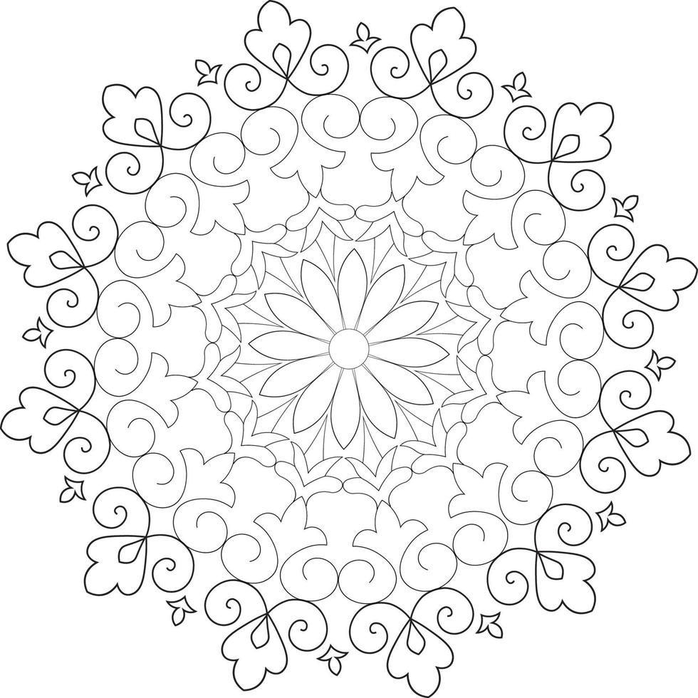 Mandala coloring pages vector