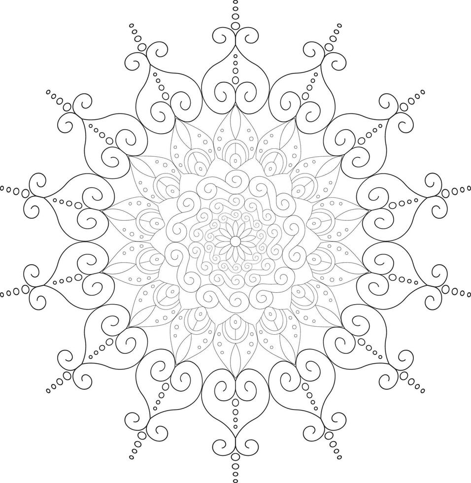 Mandala coloring pages vector