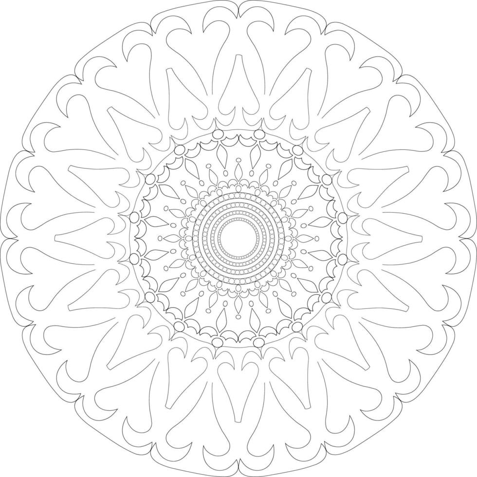 Mandala coloring pages vector