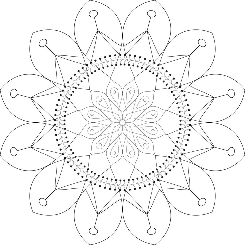 Mandala coloring pages vector