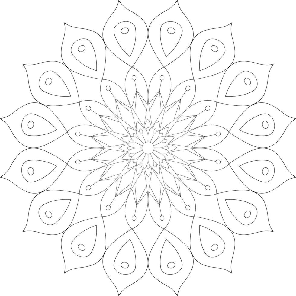 Mandala coloring pages vector