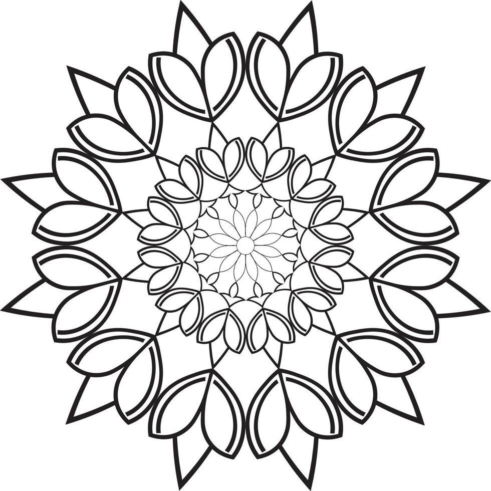 Mandala coloring pages vector