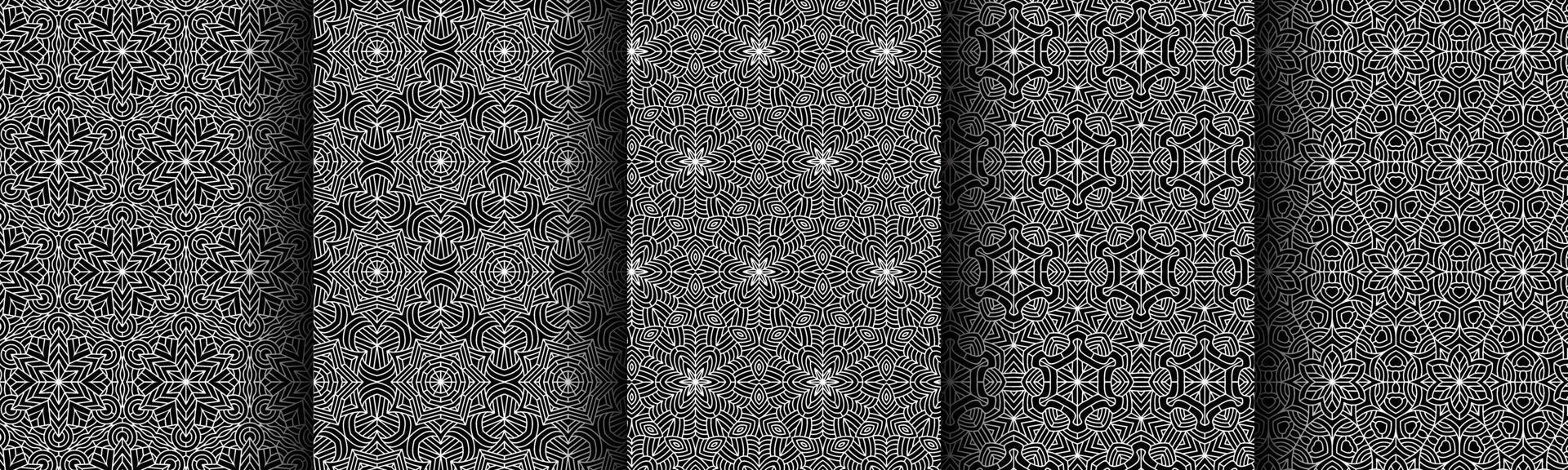 modern black and white geometric pattern collection bundle vector
