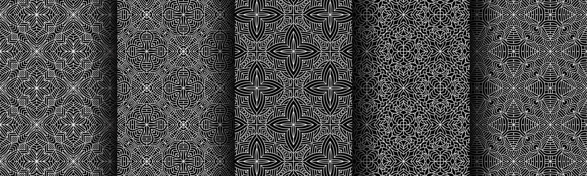 modern black and white geometric pattern collection bundle vector