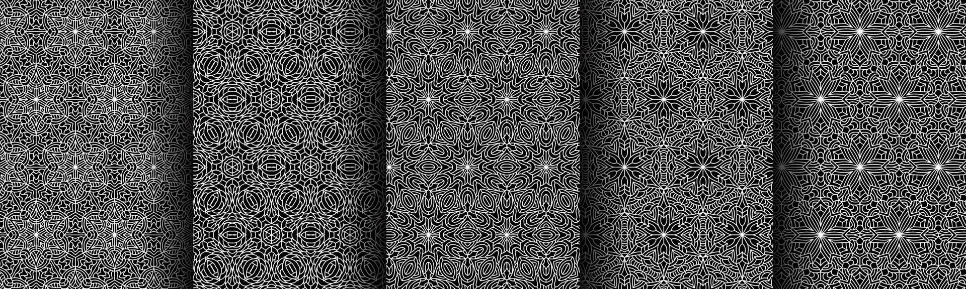 modern black and white geometric pattern collection bundle vector