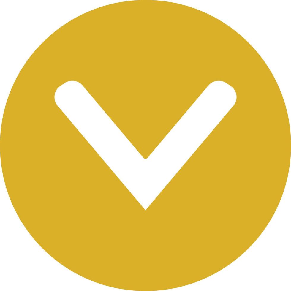 Down Chevron Icon Style vector