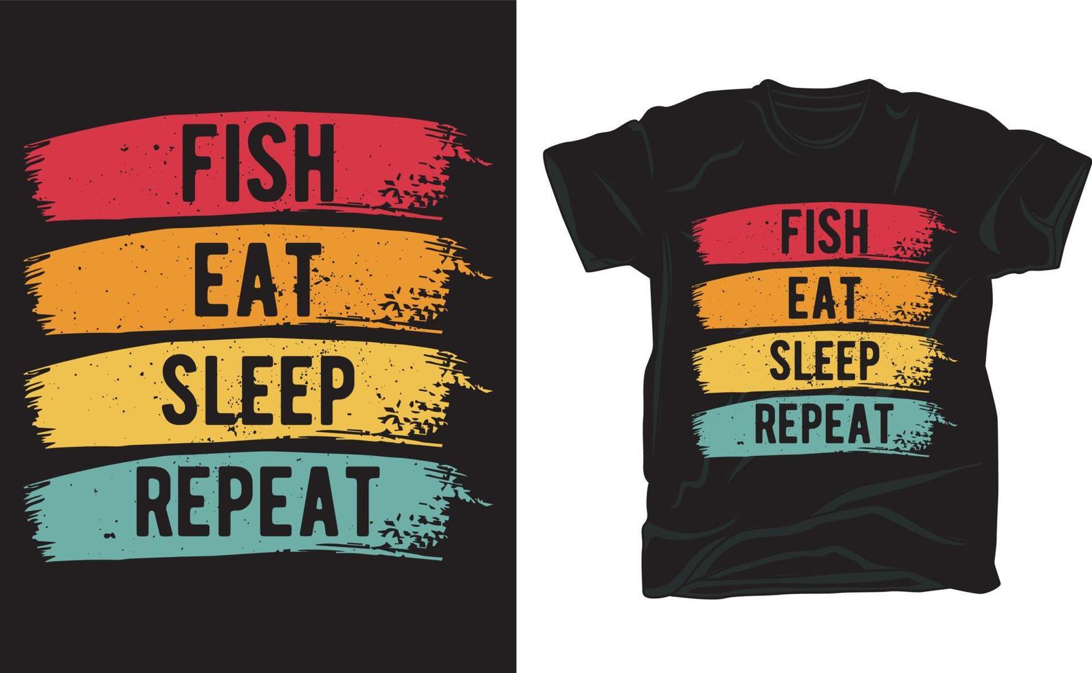 Fishing t shirt design vector