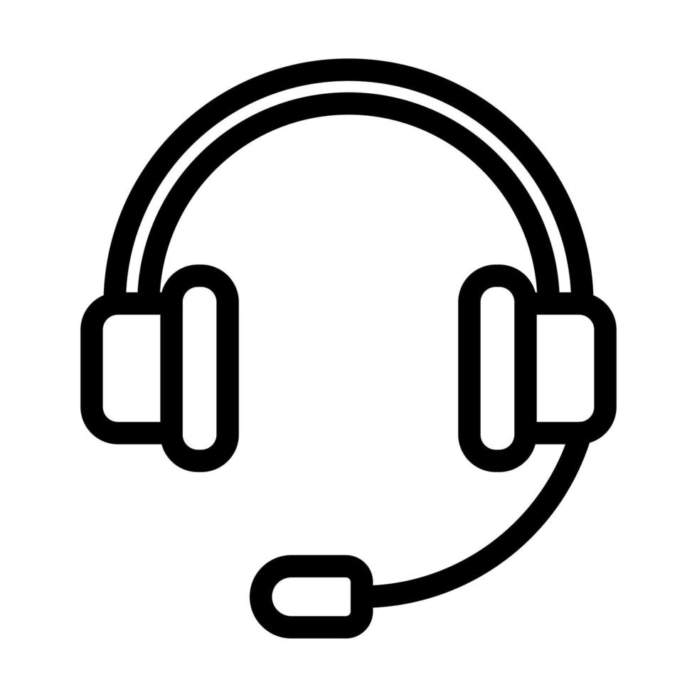 diseño de icono de auriculares vector