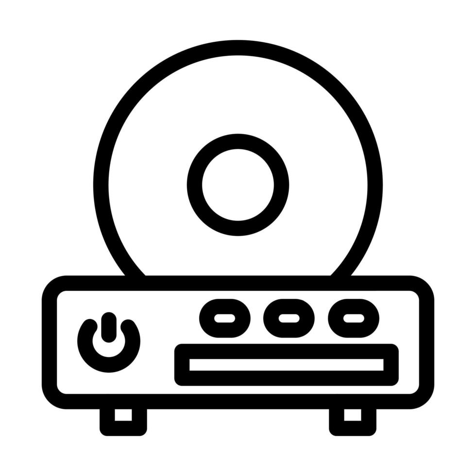 diseño de icono de reproductor de cd vector