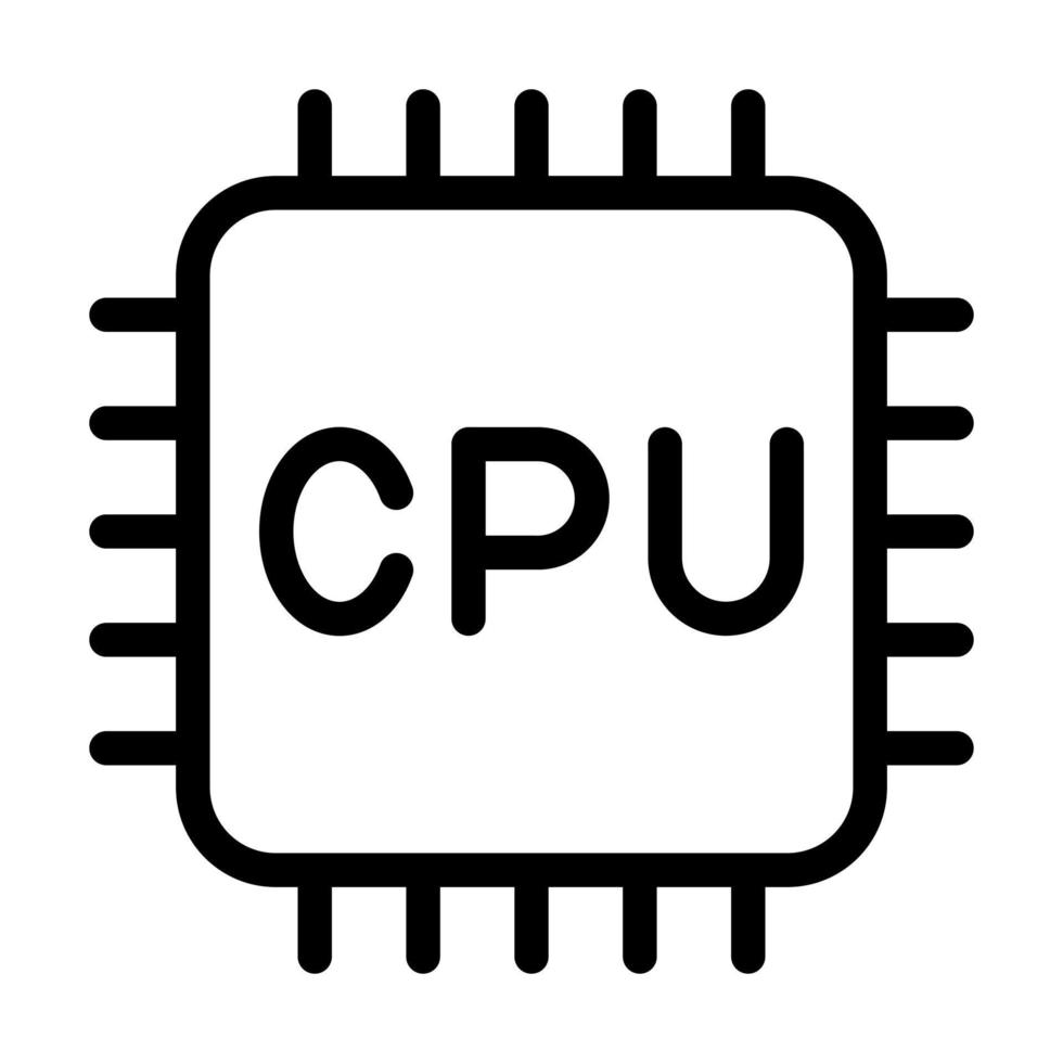 Cpu Icon Design vector