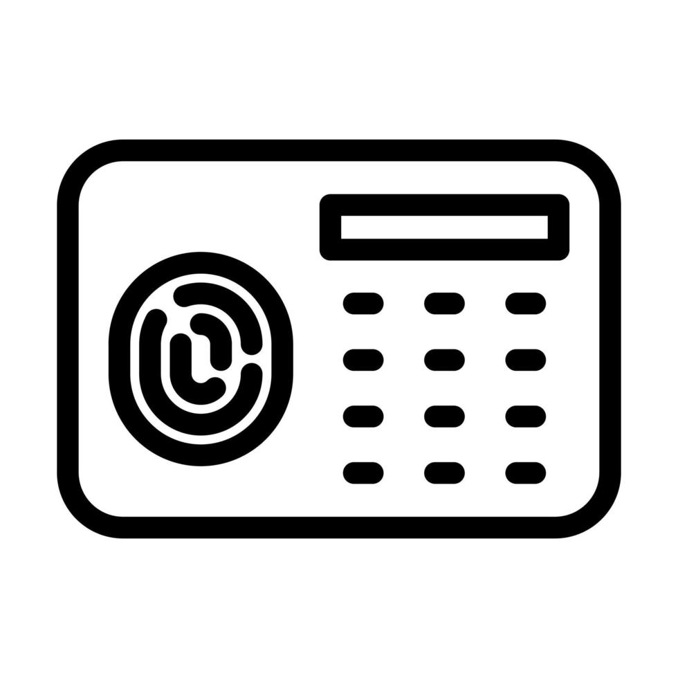 Security Panel Icon Design vector