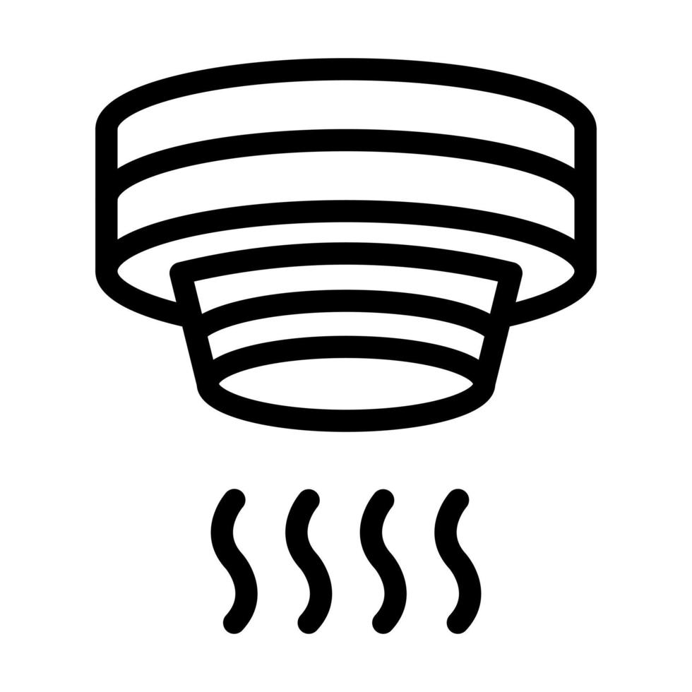 Smoke Detector Icon Design vector