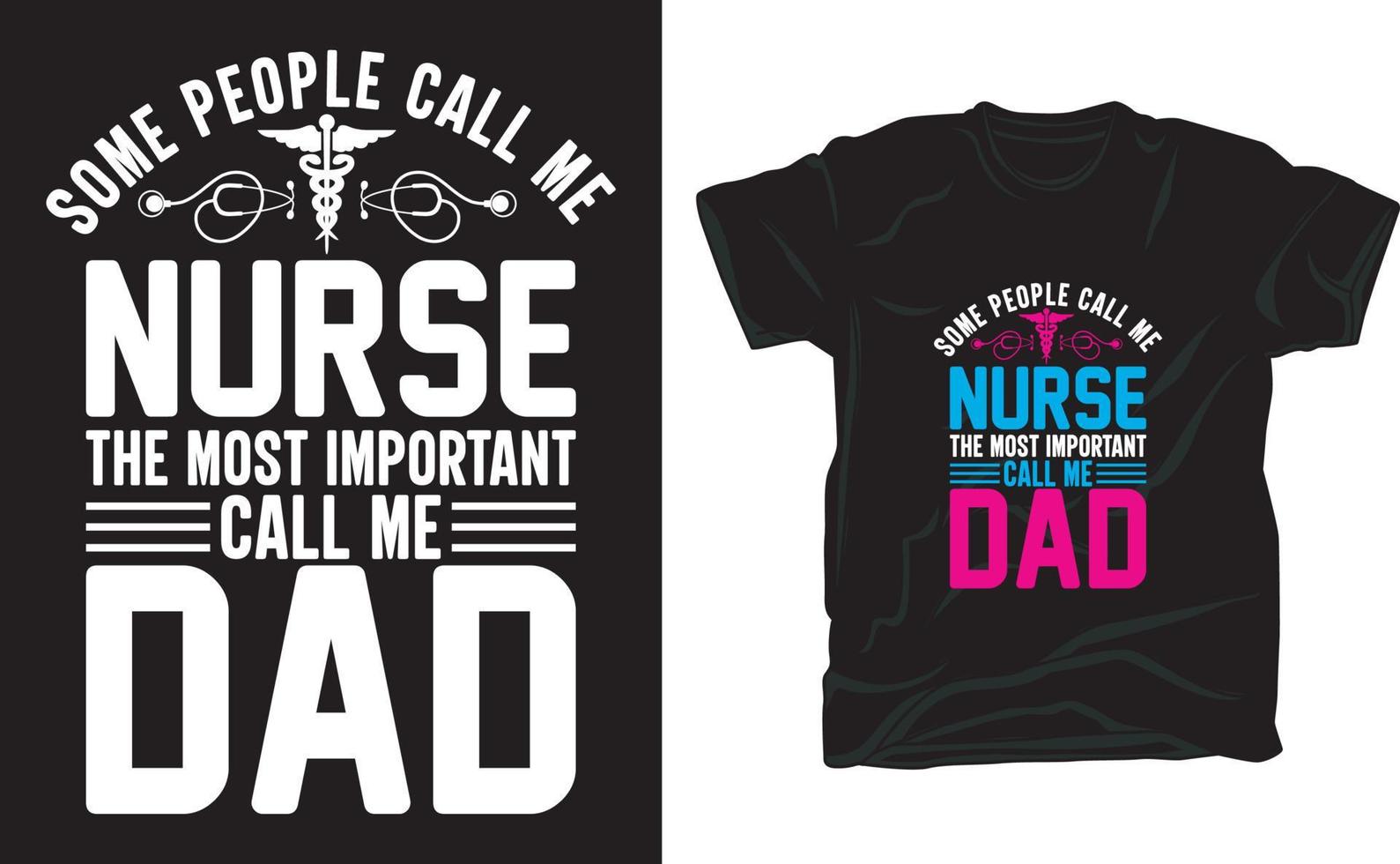 Nurse t shirt design vector