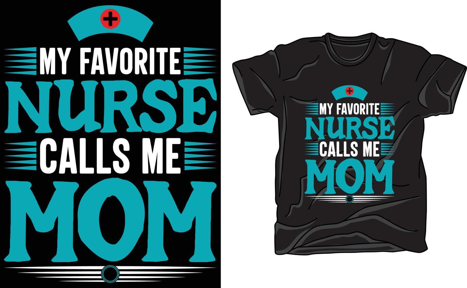 Nurse t shirt design vector