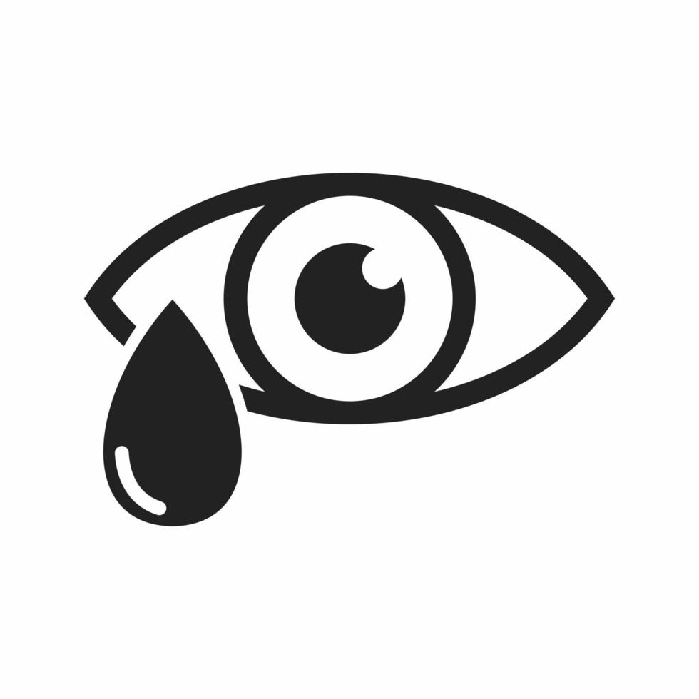 eye drop flat icon vector