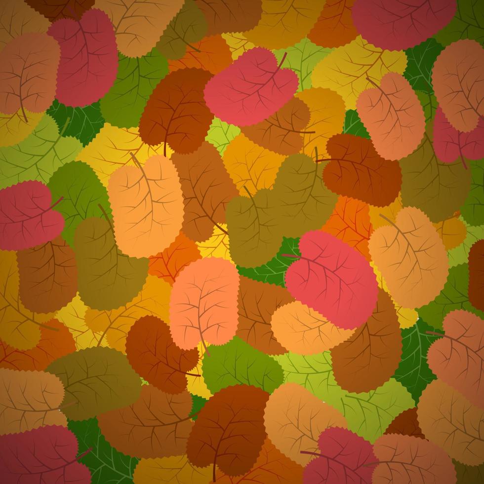 Background with autumn leaves. Vector illustration