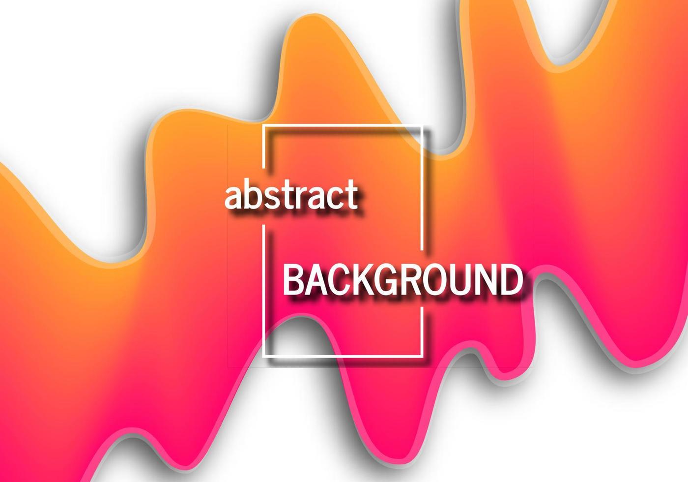 Trendy geometric background with abstract wave liquid shape. Beautiful futuristic dynamic pattern design. Vector illustration