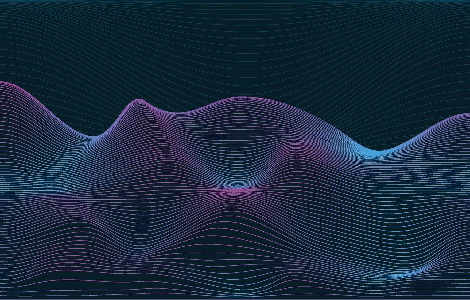 Line and Wave Abstract Background vector