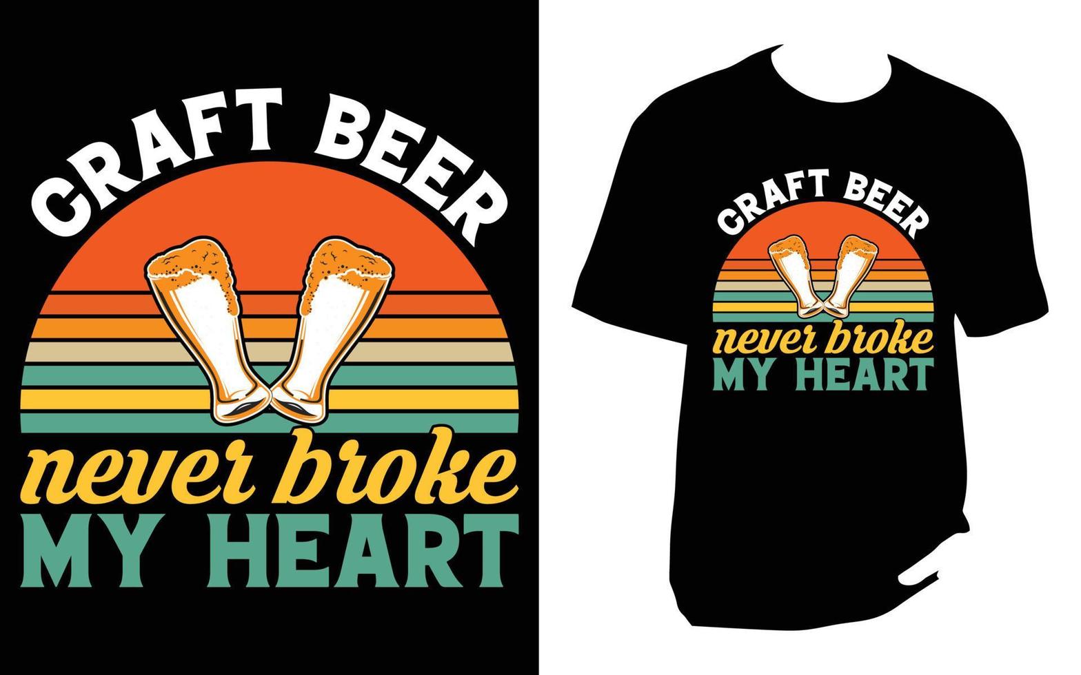 Craft Beer T Shirt vector