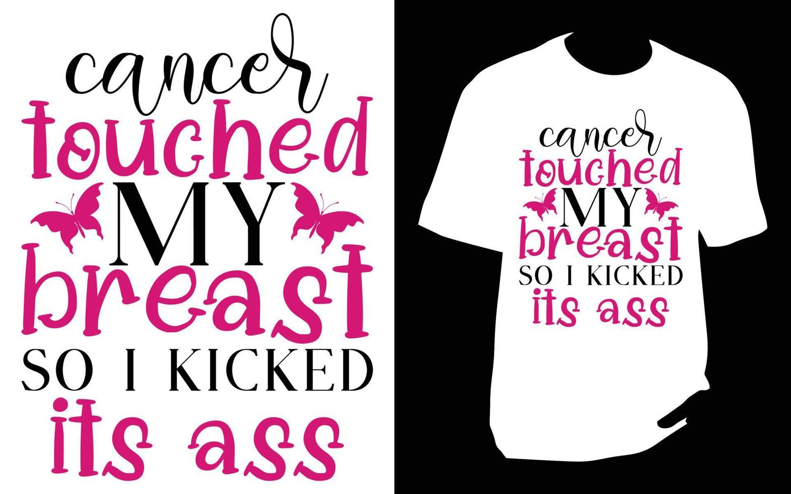 Breast cancer T Shirt vector
