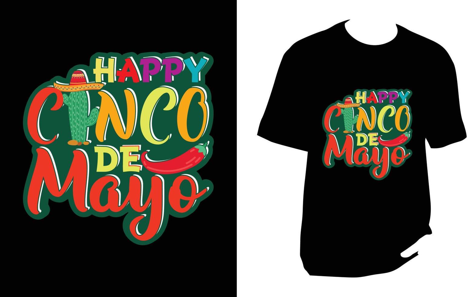 Cinco De Mayo t shirt design vector