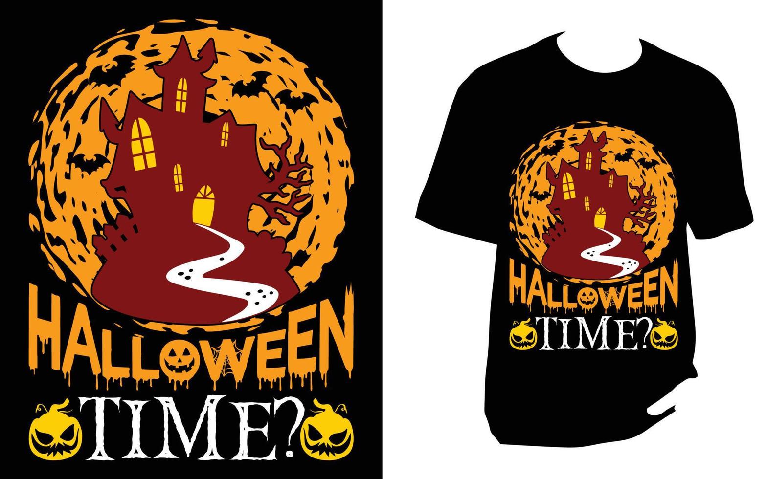 diseño de camiseta de halloween vector