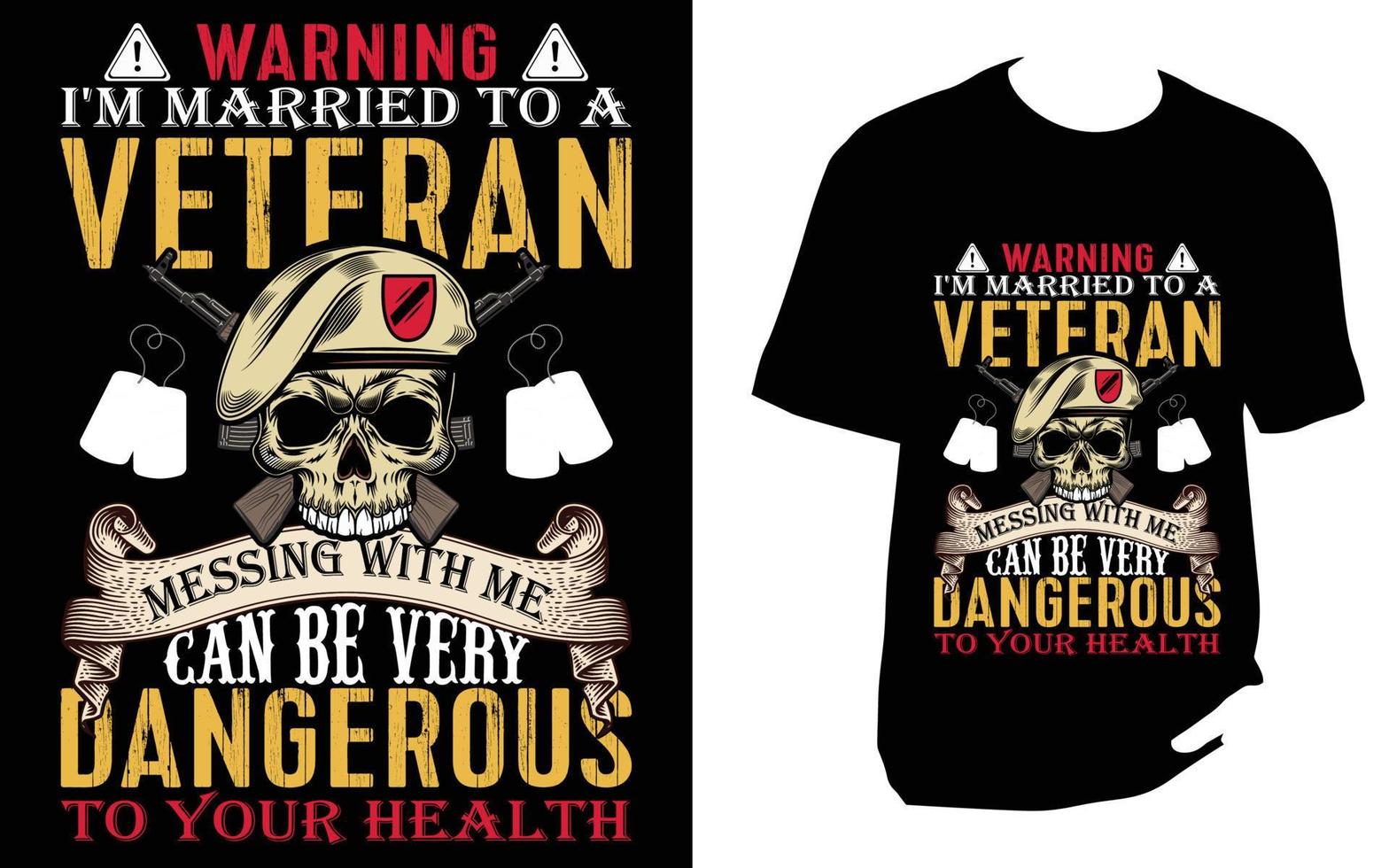 Veteran T Shirt Design vector