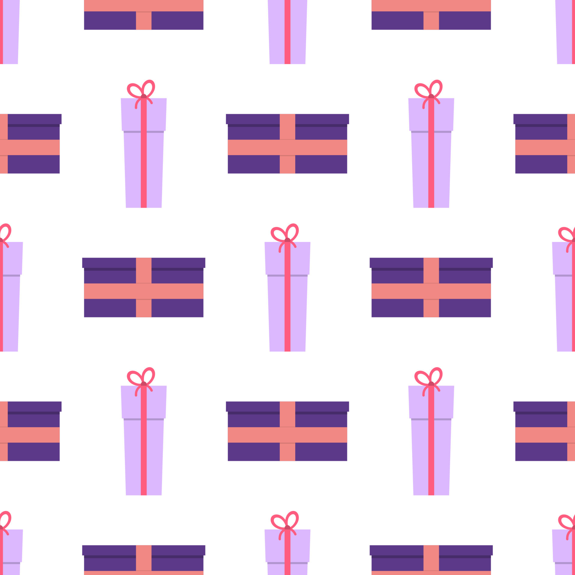 Seamless pattern with gift boxes. Vector illustration. 13124140 Vector ...