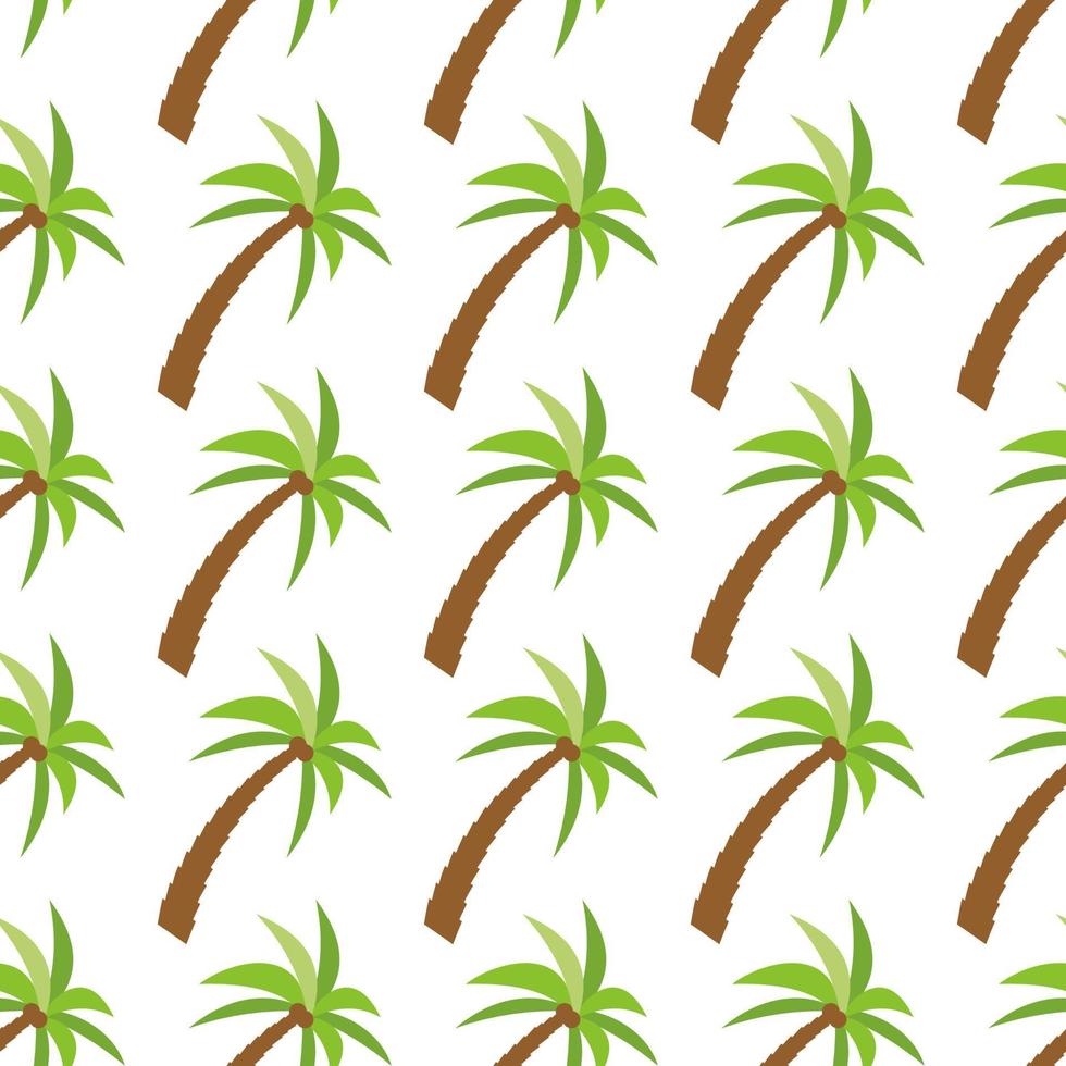 Seamless Pattern with palm trees. Colorful summer background. Vector illustration