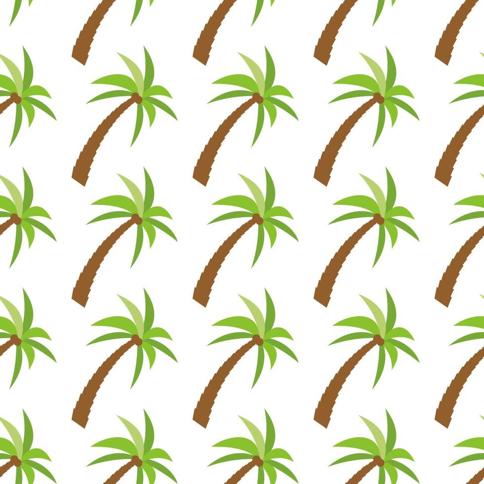 Seamless Pattern with palm trees. Colorful summer background. Vector illustration