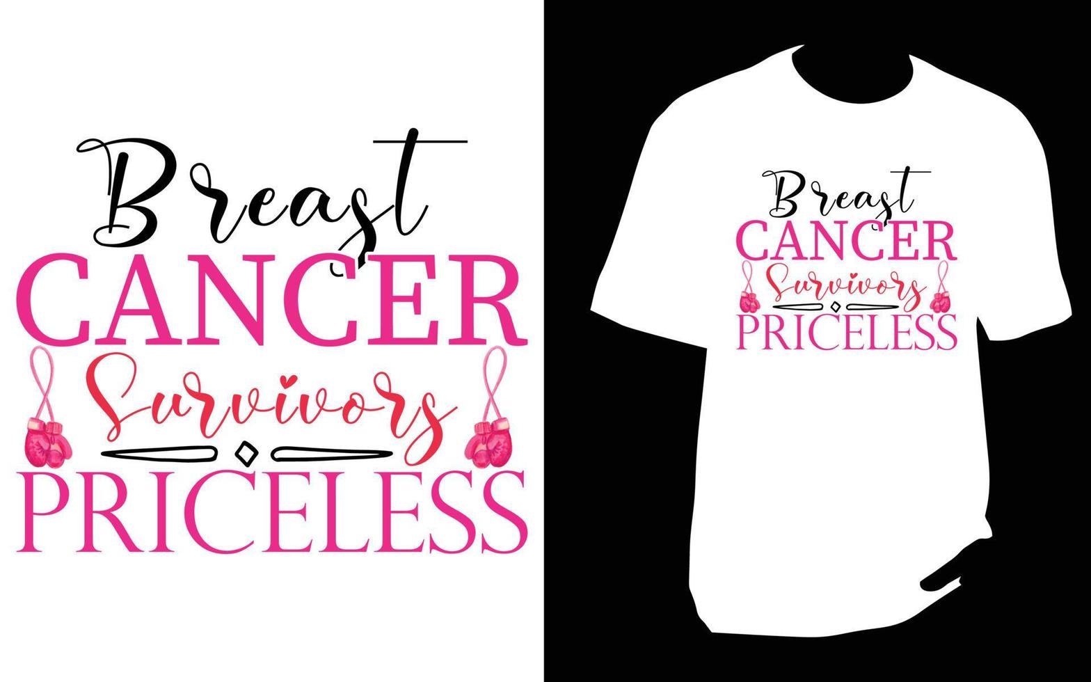 Breast cancer T Shirt vector