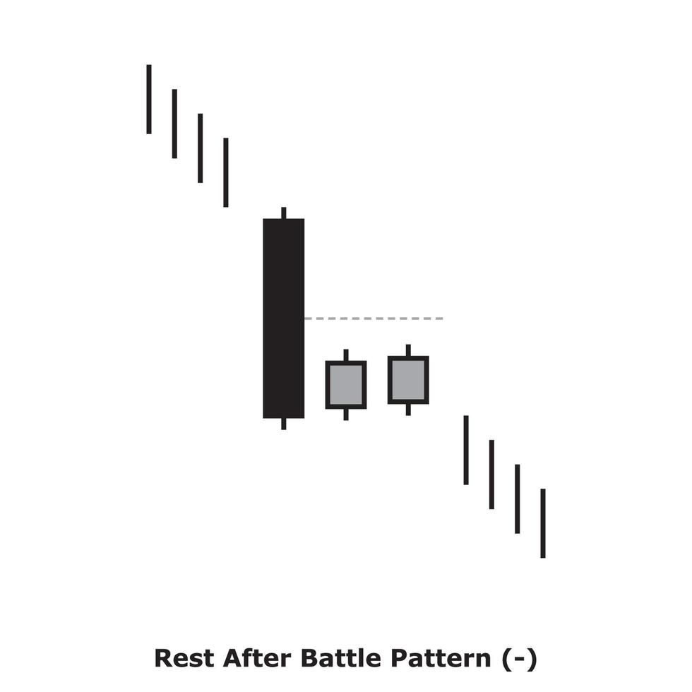 Rest After Battle Pattern - White and Black - Square vector