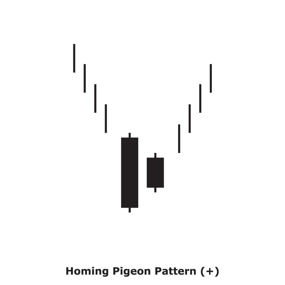Homing Pigeon Pattern - White and Black - Square vector