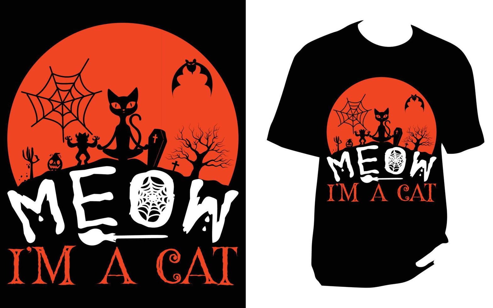 diseño de camiseta de halloween vector