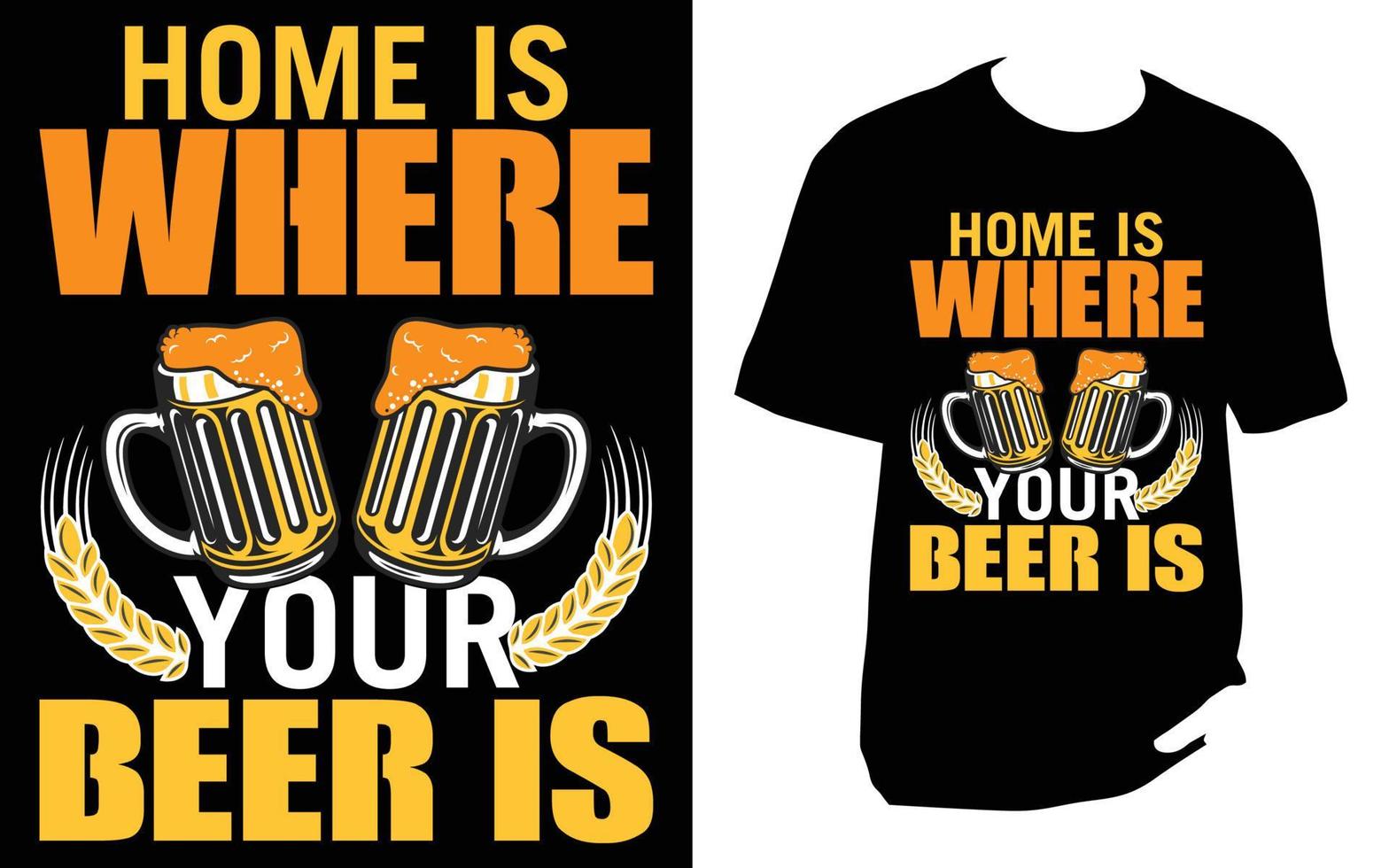 Craft Beer T Shirt vector