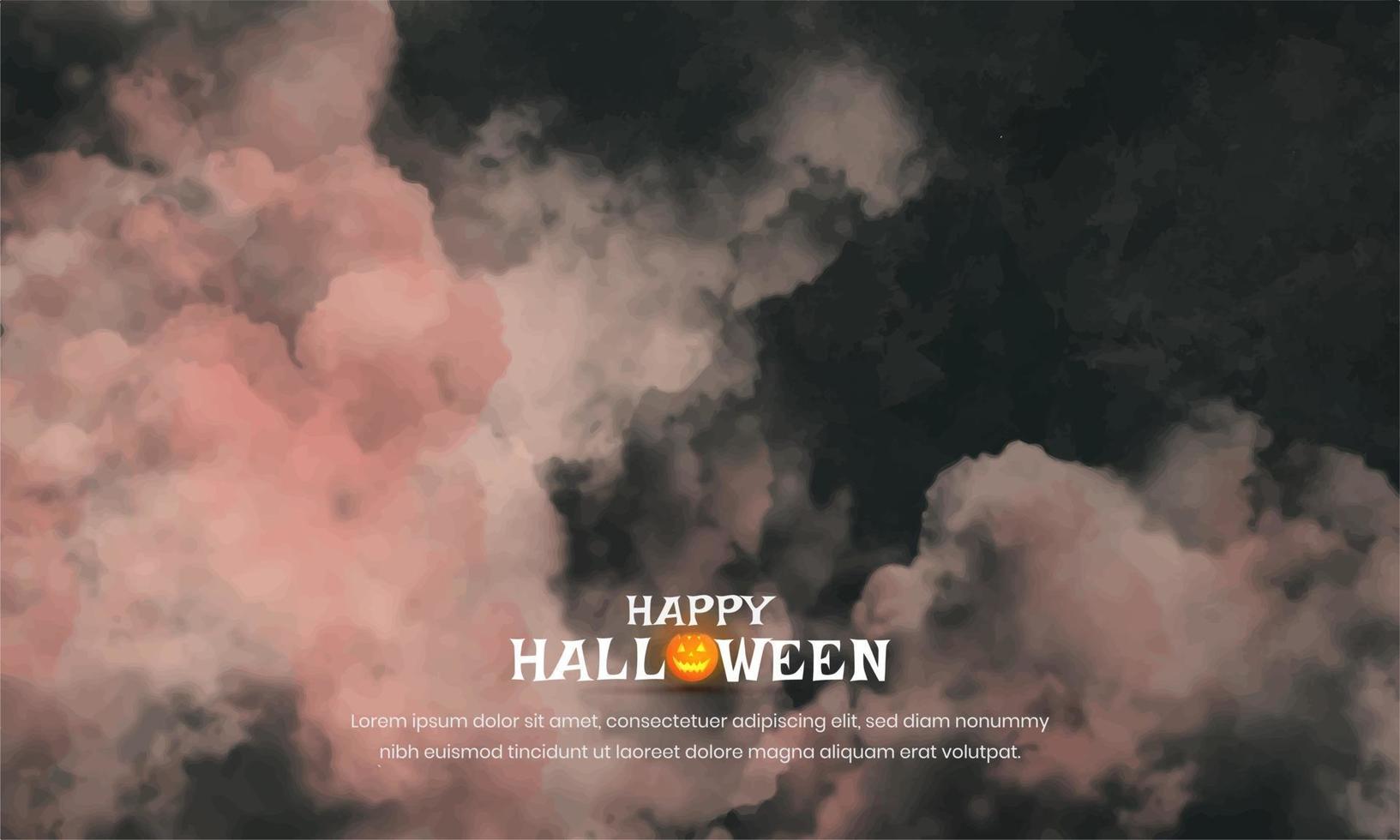Halloween fog background vector